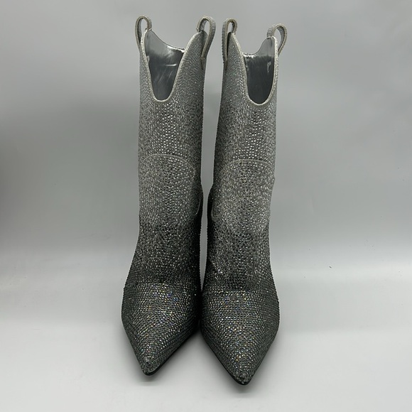 Daniel x Diamond Johnny Guitar Glitter Cowboy Boots Sz 6.5 NWT Box & Dust Bag - Picture 3 of 11